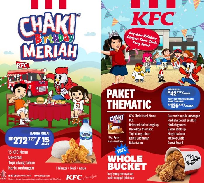 Paket Ulang Tahun KFC Meriah dan Thematic