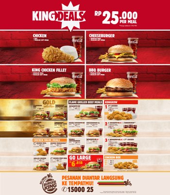Harga Menu Burger King Terbaru