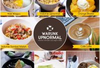 Harga Menu Warunk Upnormal Café Terbaru