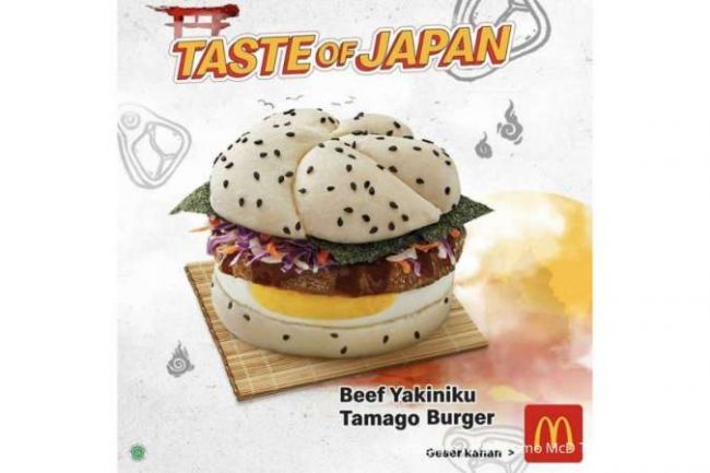 Beef Yakiniku Tamago Burger