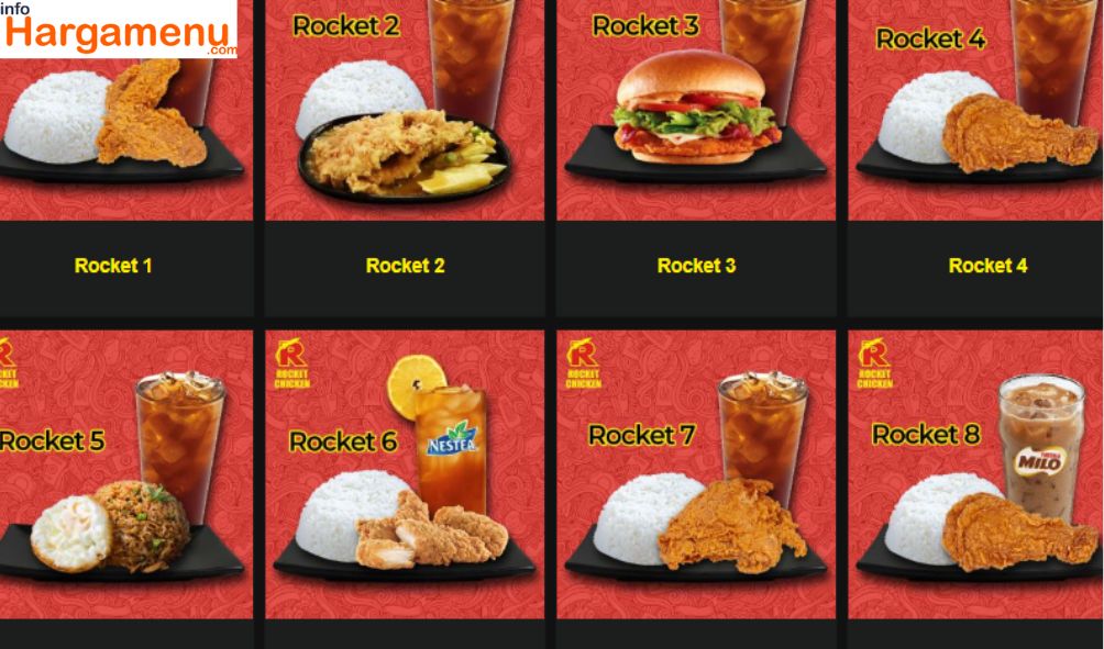 harga menu Rocket Chicken 2