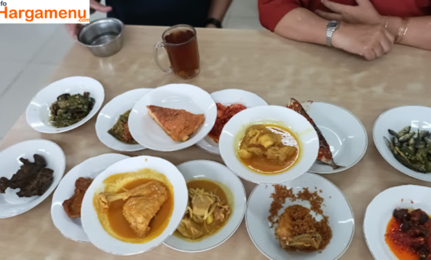 harga nasi Padang Sederhana